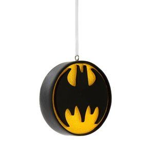 Hallmark Ornaments DC Comics Batman Symbol Christmas Tree Ornament (New)